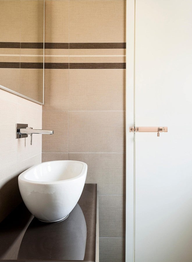 Atom 2 Pack, 8 inch Aluminum Tower Bolt | Rose Gold Finish | Home and Offices Doors and Windows Tower Bolt, TB002 - Image 5